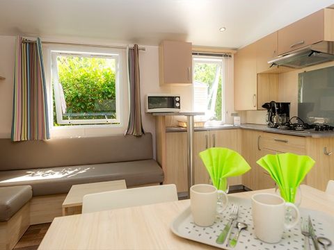 MOBILHOME 6 personnes - Classic XL | 3 Ch. | 6 Pers. | Terrasse surélevée | Clim. | TV