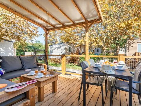 Mobilhome 6 personnes - Mobil-home | Premium | 3 Ch. | 6 Pers. | Terrasse Lounge | Clim.