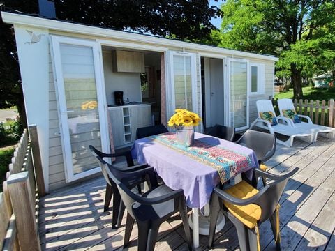 MOBILHOME 4 personnes - Mobilhome Evolution 45m² (24m²+21m² de terrasse)- 2 chambres 4 pers