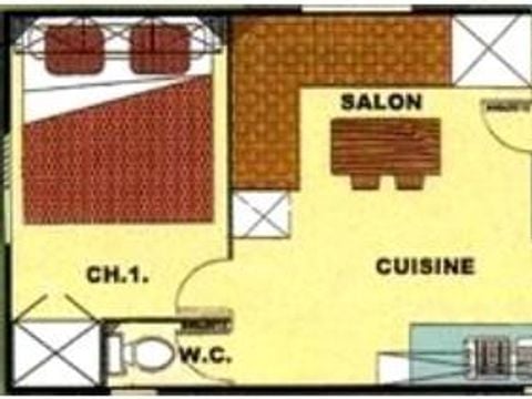 MOBILHOME 6 personnes - Ridorev 27m² - 2 chambres (T4)