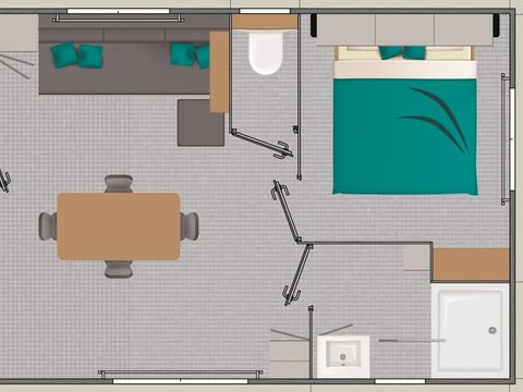 MOBILHOME 4 personnes - Ciela Privilège SPA - 2 chambres - Lave-vaisselle, barbecue