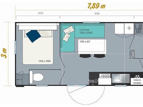 MOBILHOME 6 personnes - TITANIA