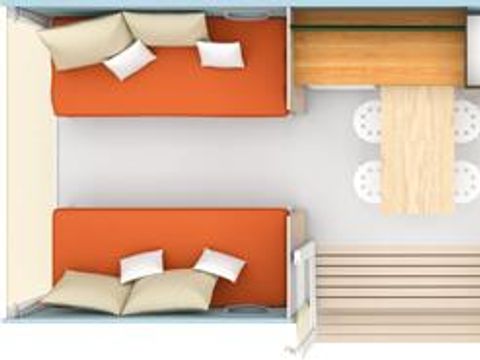 BUNGALOW TOILÉ 4 personnes - COCO SWEET