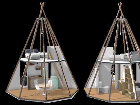 Hébergement 4 personnes - Tipi