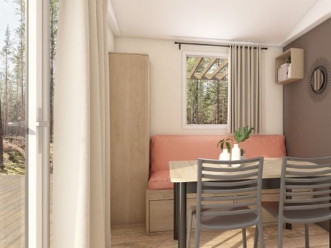 Mobilhome 2 personnes - Confort 20 m² - 1 chambre - Terrasse