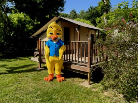 Tente en toile et en bois 2 personnes - Randonneur - Sans sanitaires - Animaux Interdits