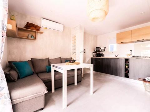 MOBILHOME 4 personnes - Pack Privilège Zone Premium Garden 3 Pièces 4 Personnes Climatisé + TV