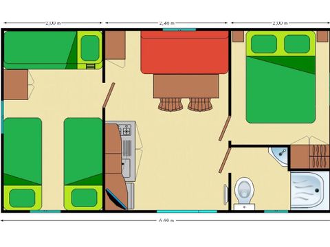 MOBILHOME 5 personnes - Optima