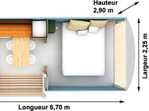 BUNGALOW TOILÉ 4 personnes - COCO SWEET sans sanitaires
