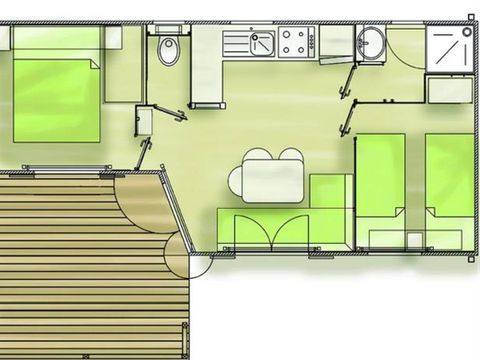 MOBILHOME 6 personnes - PACIFIC