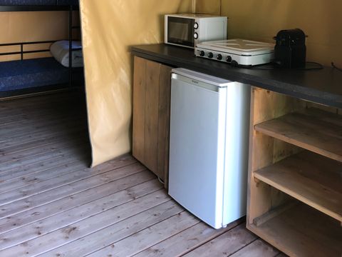 Tente en toile et en bois 5 personnes - SAFARI (Sans sanitaires)