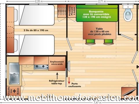 MOBILHOME 4 personnes - MERCURE