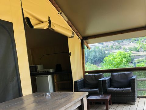 TENTE TOILE ET BOIS 5 personnes - SAFARI