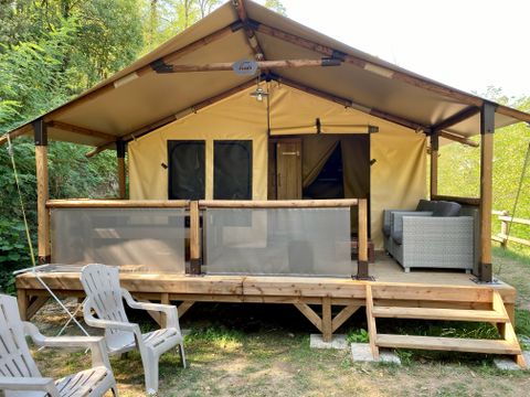 TENTE TOILE ET BOIS 5 personnes - SAFARI