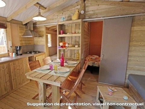 MOBILHOME 4 personnes - CosyFlower Premium 38m² - 2 chambres + terrasse couverte + TV + Draps + Serviettes