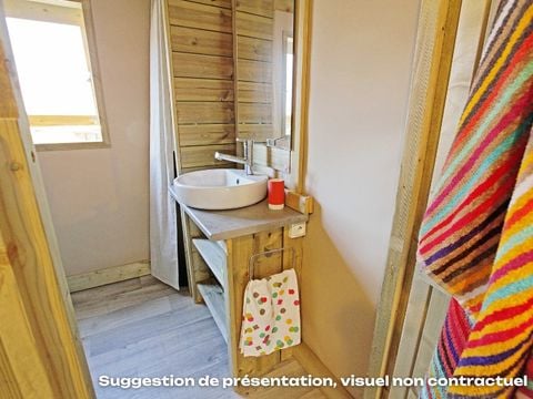 MOBILHOME 4 personnes - CosyFlower Premium 38m² - 2 chambres + terrasse couverte + TV + Draps + Serviettes