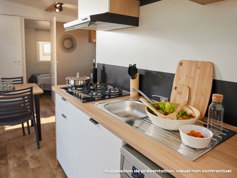 MOBILHOME 4 personnes - NEW // Homeflower Premium 29m²PMR (2ch) + terrasse + TV + LV + Clim + Draps + Serviettes