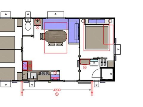 MOBILHOME 6 personnes - Bermude