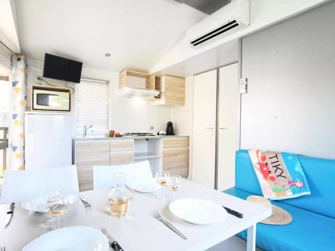 MOBILHOME 4 personnes - Mobil-Home Safari Classic 3 Pièces 4 Personnes Climatisé + TV