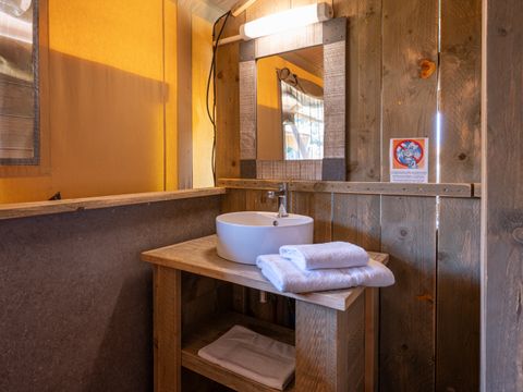 TENTE TOILE ET BOIS 6 personnes - Tente safari Grimaud