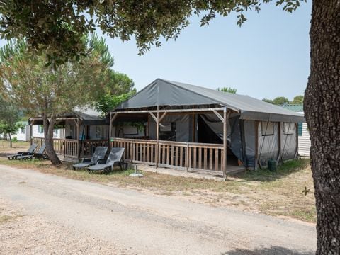 TENTE TOILE ET BOIS 4 personnes - Tente glamping Les Issambres