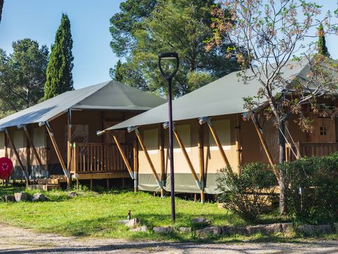 TENTE TOILE ET BOIS 4 personnes - Tente safari Fréjus, 2 chambres