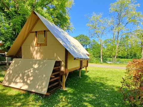 Tente en toile et en bois 2 personnes - Cyclo Tente