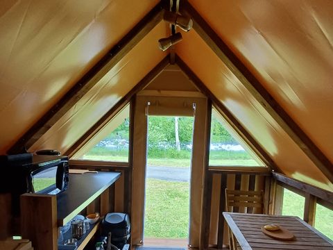 Tente en toile et en bois 2 personnes - Cyclo Tente