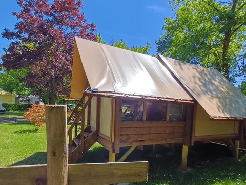 Tente en toile et en bois 2 personnes - Cyclo Tente