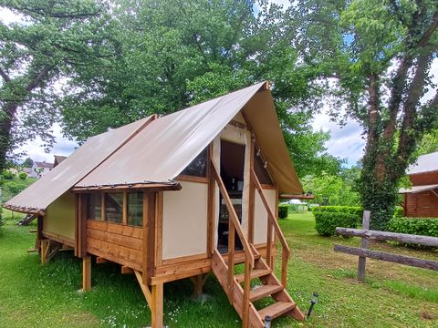 Tente en toile et en bois 2 personnes - Cyclo Tente