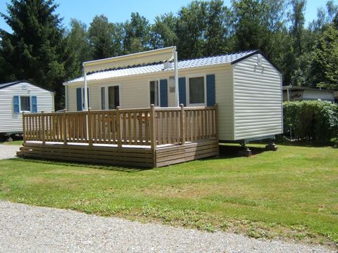 MOBILHOME 6 personnes -  Mobil home Bermudes Confort 30m² (3 chambres) + terrasse semi couverte de 18 m² + TV 6 pers