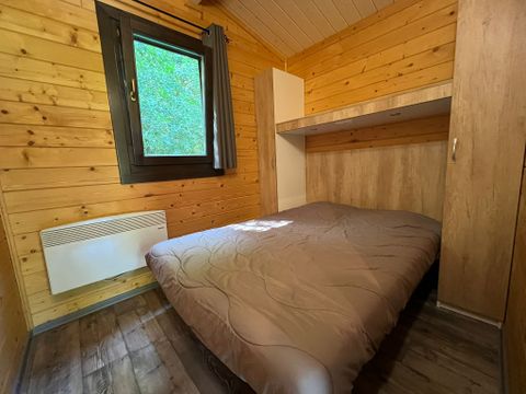CHALET 5 personnes - Chalet CONFORT Monia 27 m² (2 chambres) + terrasse couverte de 10m² + clim réversible 4/5 pers