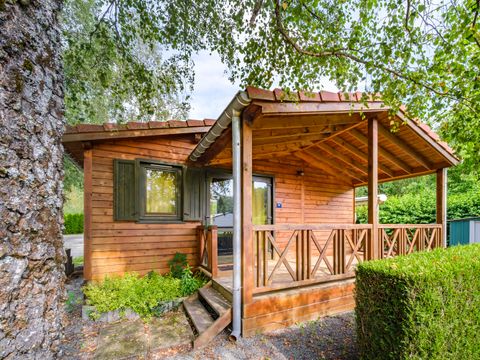 CHALET 4 personnes - Chalet Sequoia PREMIUM 34 m² (2 chambres) + double terrasse de 13 m² (couverte) + clim réversible 4/6 pers