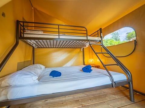 TENTE 5 personnes - Tente Eco Lodge | 2 Chambres | 4/5 Couchages | Pas de salle de bain
