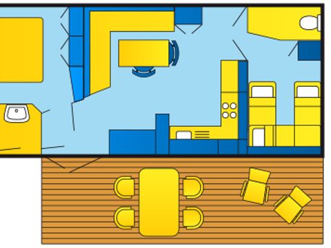 MOBILHOME 5 personnes - Lodge Standard Animaux autorisés