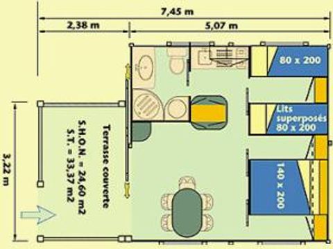 CHALET 5 personnes - Moréa 1