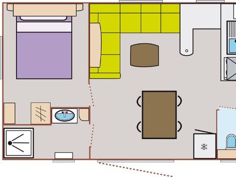 MOBILHOME 6 personnes - 55