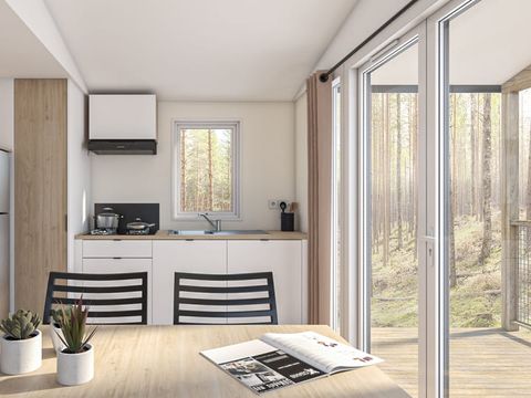 MOBILHOME 5 personnes - LODGE GRAND CONFORT, 2 chambres (dimanche/dimanche)