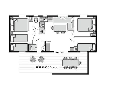 MOBILHOME 8 personnes - Family CONFORT