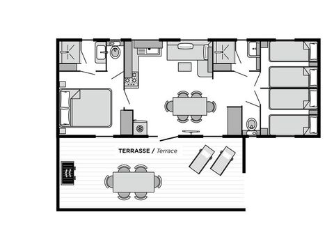 MOBILHOME 6 personnes - Santa Fé PREMIUM