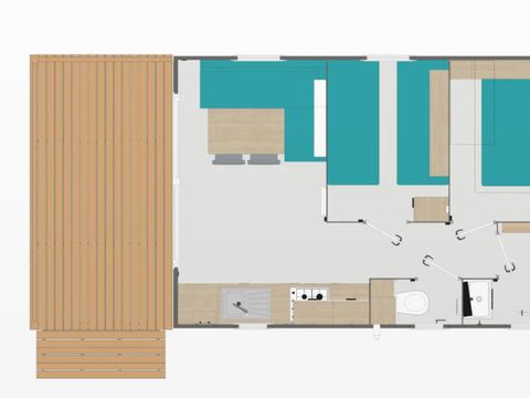 MOBILHOME 4 personnes - LUMIÈRE PREMIUM - Vue sur Mer