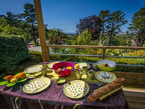 MOBILHOME 4 personnes - LUMIERE Premium plus Vue mer Dim.