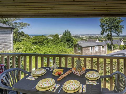 MOBILHOME 4 personnes - LUMIERE Premium ILOT Vue mer Dim.