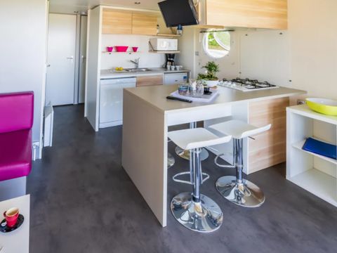 MOBILHOME 4 personnes - LUMIERE Premium ILOT Vue mer Dim.