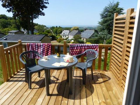 MOBILHOME 3 personnes - INTIME Premium plus Vue mer Dim.