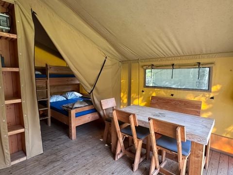Tente en toile et en bois 5 personnes - Lodge | 2 Ch. | 5 Pers. | Sans SDB