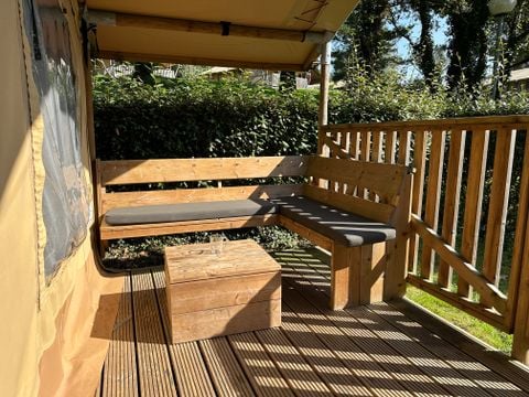 Tente en toile et en bois 5 personnes - Lodge | 2 Ch. | 5 Pers. | Sans SDB