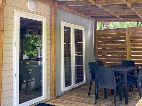 MOBILHOME 6 personnes - Premium | 3 Ch. | 6 Pers. | Terrasse surélevée | Clim.