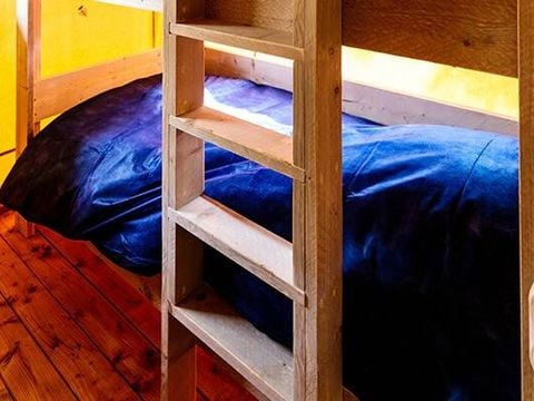 Tente en toile et en bois 6 personnes - Safari Lodge | 3 Ch. | 6 Pers. | Clim.
