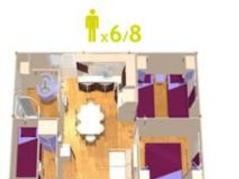 CHALET 6 personnes - CH3 35 m²